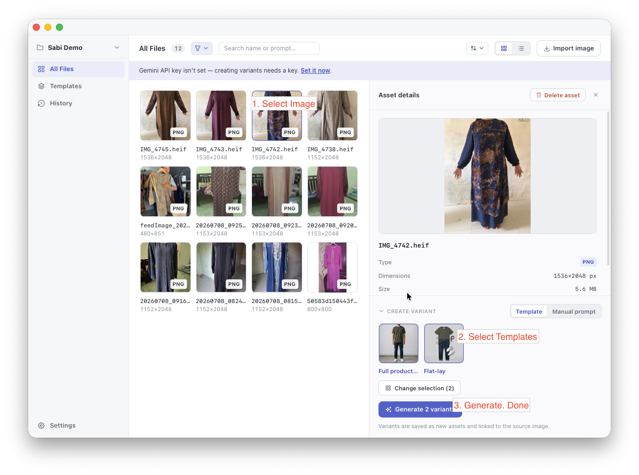 Baim app screenshot